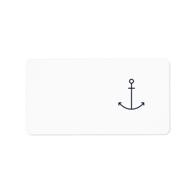 Blue Anchor Label (Front)