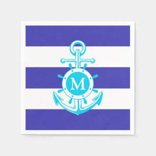 Blue Anchor Napkin