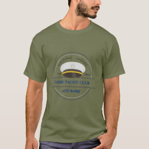 Blue Anchor Nautical Welcome yacht sailing Boat T-Shirt