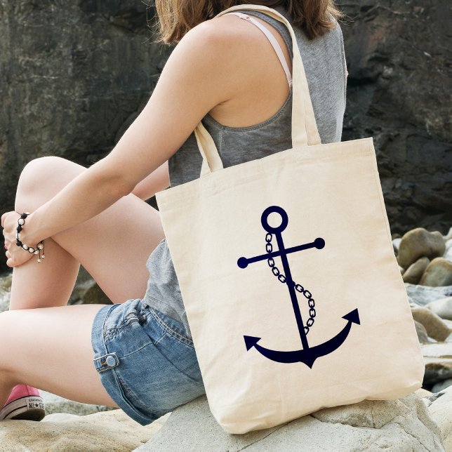 Blue Anchor Tote Bag (Creator Uploaded)