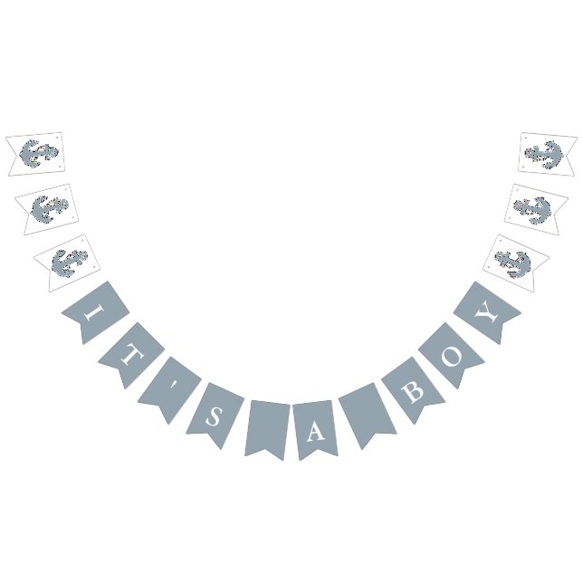 Blue anchors Boy banner (All)