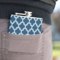 Blue and Baby Blue Trellis, Lattice, Quatrefoil
