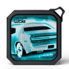 Blue and Black  American Muscle Car