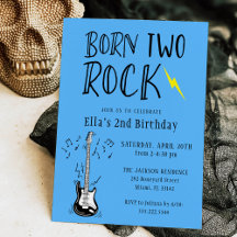 Blue and Black Born Two Rock Guitar 2nd Birthday