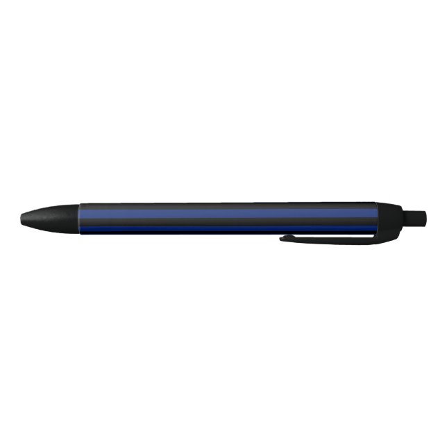 Blue and black candy stripes ink pen (Bottom)