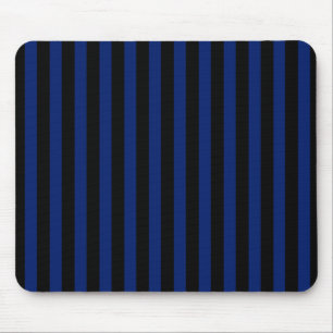 Blue and black candy stripes mouse mat