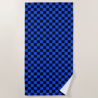 Blue and black checkerboard pattern