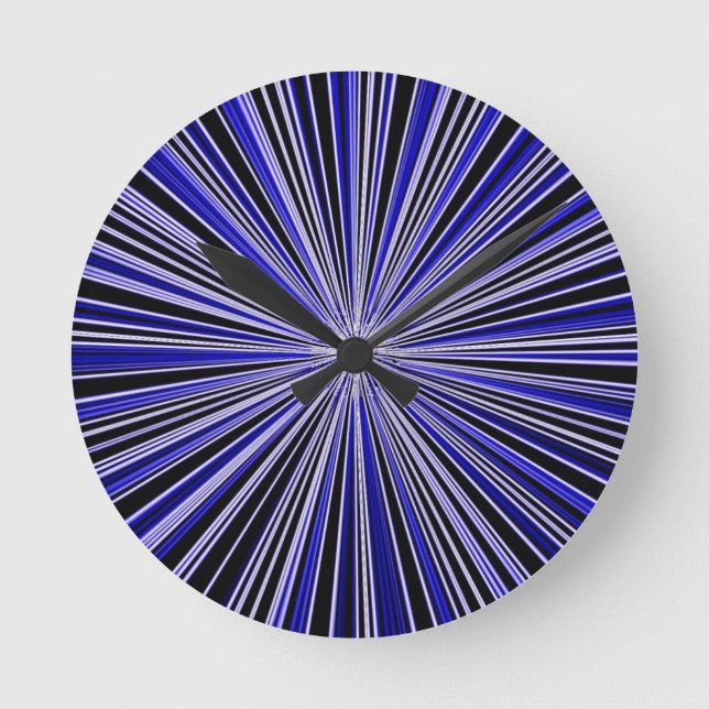 Blue and Black Clock Retro (Front)