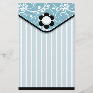 Blue and Black Clutch Stationery