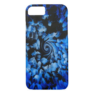 blue and black contemporary abstract iPhone 8/7 case