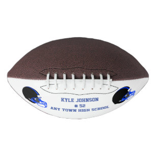 Blue and Black Customised Football American Football