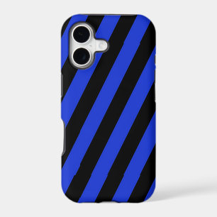 blue and black diagonal stripes