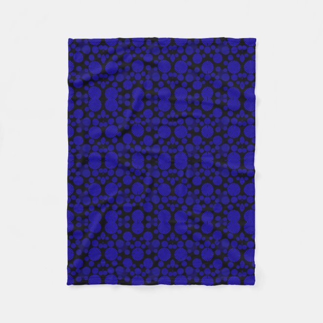 Blue and Black Geometric Blanket (Front)