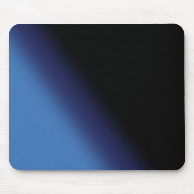 Blue and Black Gradient Mouse Mat (Front)