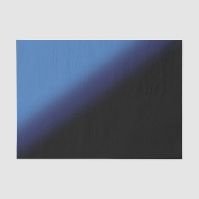 Blue and Black Gradient Tissue Paper (Front)