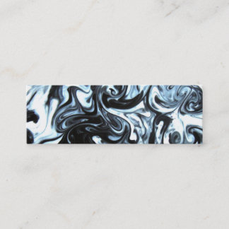 Blue and Black Ink swirl business card