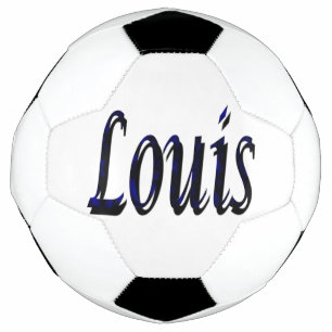 Blue And Black Louis Name, Soccerball Football