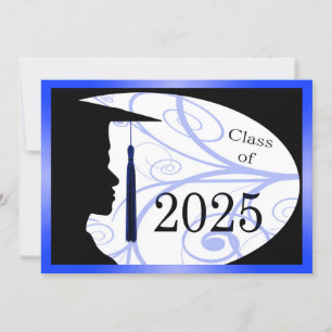 Blue and Black Man Silhouette 2025 Card
