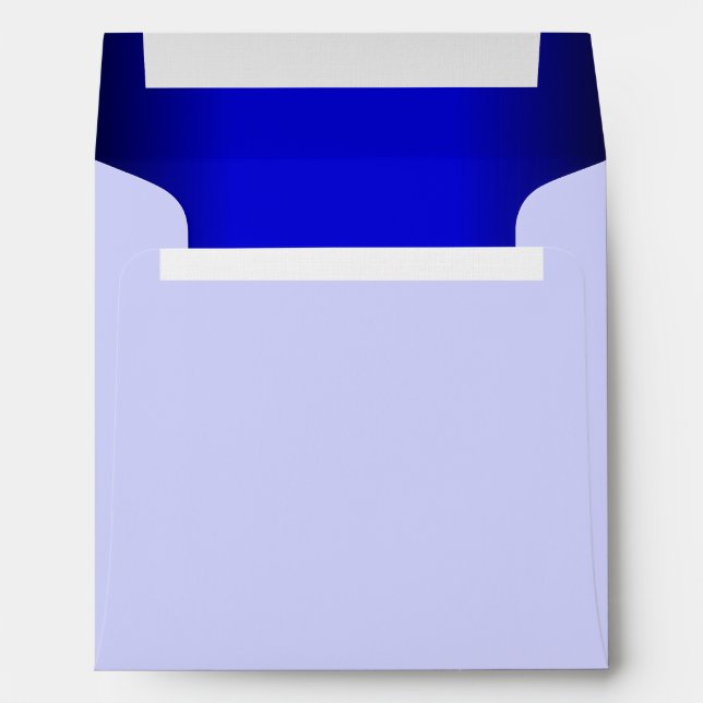 Blue and Black Modern Customised Envelope (Back (Bottom))