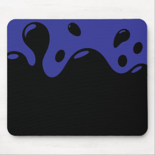 Blue and Black Mouse Pad