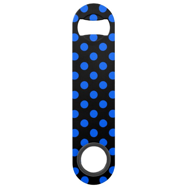 Blue and black polka dots (Front)