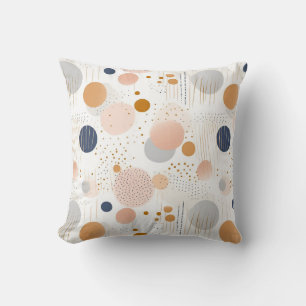 Blue and Brown Abstract Colour DesignFleece Blanke Cushion