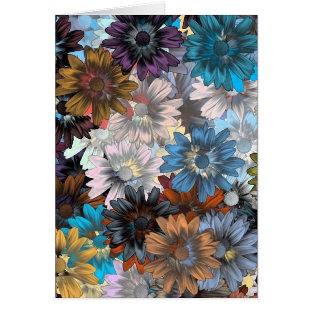 Blue and brown floral (Front)