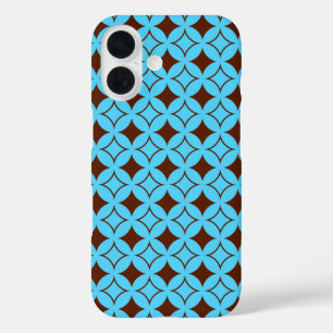 Blue and brown shippo iPhone 16 case