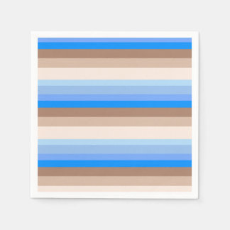 Blue and Brown stripes Napkin
