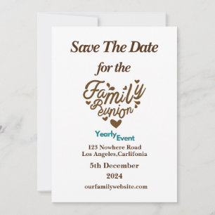 blue and brown yearly event reunion save the date