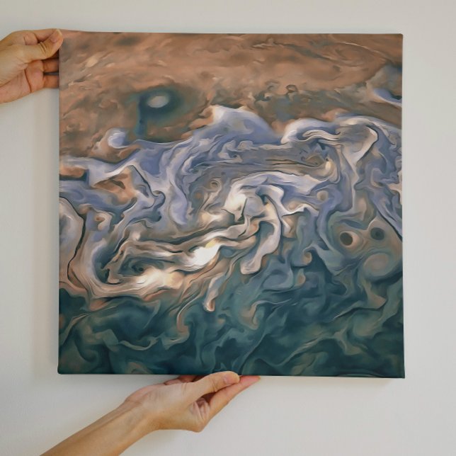 Blue and Calm Seashore Abstract Art Canvas Print (Creator Uploaded)