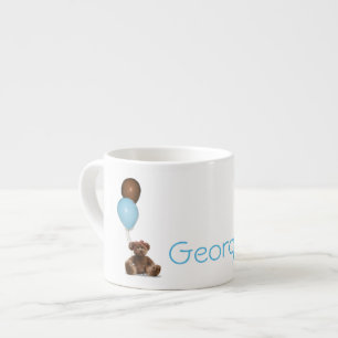 Blue and Chocolate Balloons Teddy Bears Baby Mug