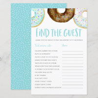Blue and Chocolate Doughnuts Find the Guest Game