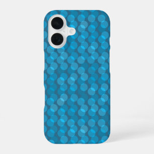blue and denim layered dots iPhone 16 case