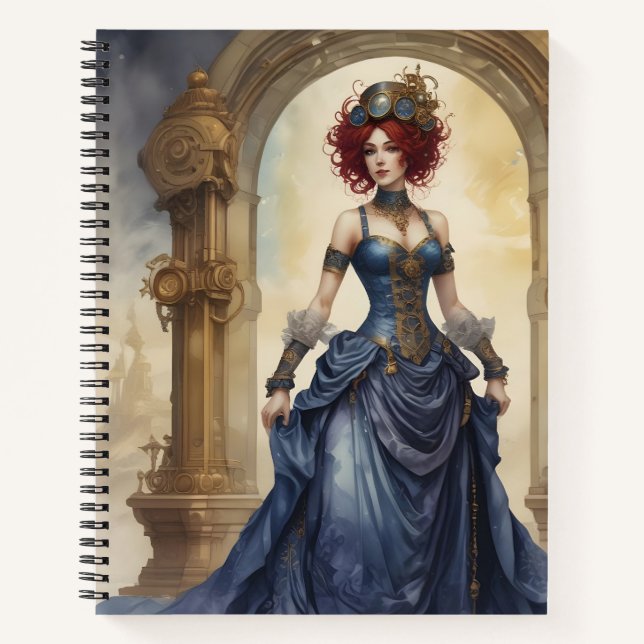 Blue and Fire Notebook (Front)