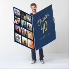 Blue And Gold 40th Birthday Photo