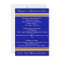 Blue and Gold 50th Class Reunion Invitations