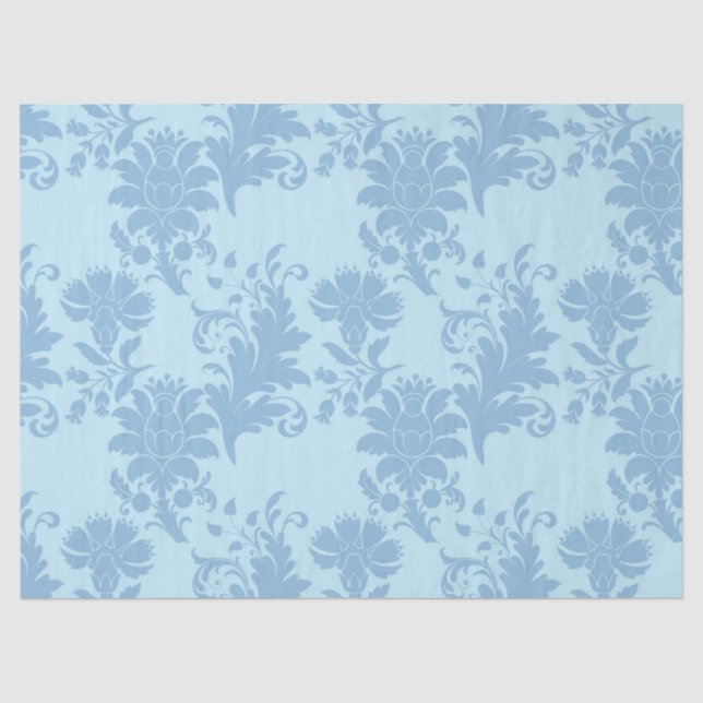 Blue and Gold Bees Series Design #2 Tissue Paper (Front)