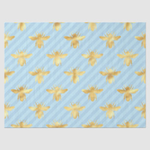Blue and Gold Bees Series Design #6 Tissue Paper