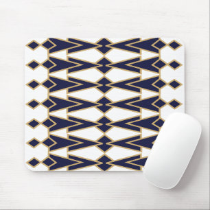 Blue and Gold Bowties  Mouse Mat
