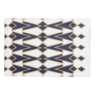 Blue and Gold Bowties  Pillowcase