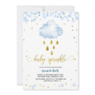 Blue and Gold Boy Raincloud Baby Sprinkle