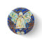 Blue and Gold Cancer Angel Button Pins