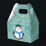 blue and gold christmas gift box penguin<br><div class="desc">gift wrapping will be a breeze this season with our coordinating gift wrap options.</div>