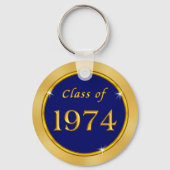 Blue and Gold, Class of 1974, Class Reunion Favors Key Ring (Back)