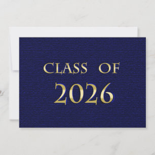 Blue and Gold Class of 2026 Card