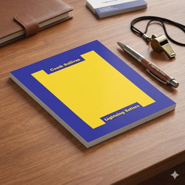 Blue And Gold Coach Notepad (Creator Uploaded)