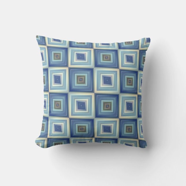 Blue and Gold Cushion (Front)