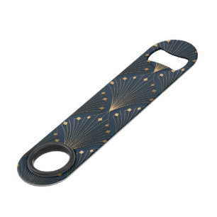 Blue And Gold Deco Pattern