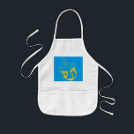 Blue and Gold Dreidel Children's Apron<br><div class="desc">This tiny apron would be a great Chanukah gift, or get it for year round crafts and gifts.</div>